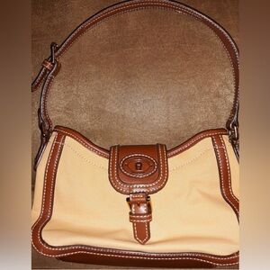 Etienne Aigner Leather/Soft Cloth Handbag